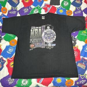 Vintage 1999 NBA Sacramento Kings Playoffs Mens Sz XXL T-Shirt Basketball